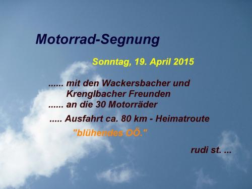 2015_04_19 OMC-Segnung + Ausf