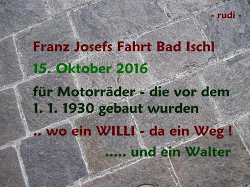 2016_10_15 Franz Josefs Fahrt Bad Ischl